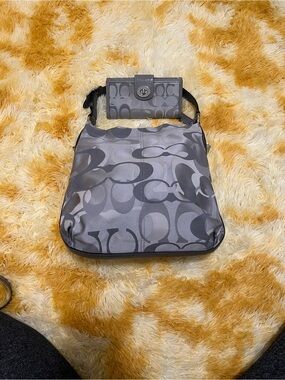 Vintage Coach Optic Hobo Bag and wallet